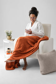 Boucle-Texture Lap Throw
