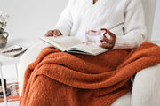 Boucle-Texture Lap Throw