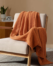 Boucle-Texture Lap Throw