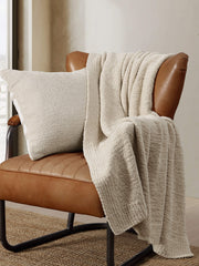 Boucle-Texture Lap Throw