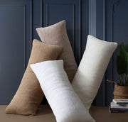 Bouclé-Texture Lumbar Pillow
