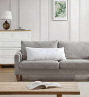 Bouclé-Texture Lumbar Pillow