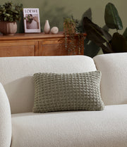 Waffle-Knit Lumbar Pillow – pillows (view 7) | Roost & Roam