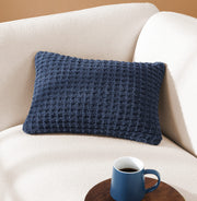 Waffle-Knit Lumbar Pillow – pillows (view 29) | Roost & Roam