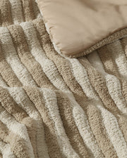 Ribbed Plush Piped Comforter – comforters (view 10) | Roost & Roam