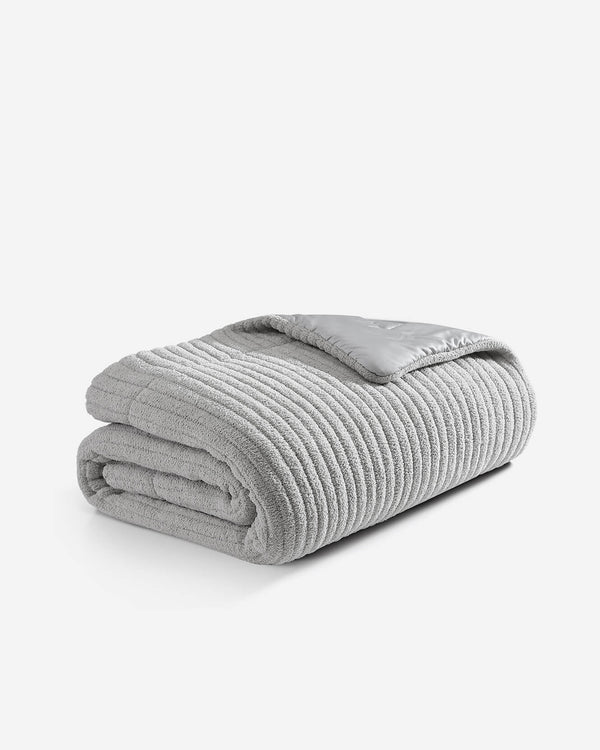 Ribbed Plush Piped Comforter – comforters (view 5) | Roost & Roam