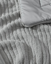 Ribbed Plush Piped Comforter – comforters (view 7) | Roost & Roam