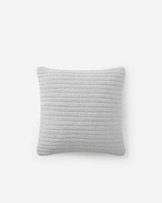 Ribbed Bouclé-Texture Euro Pillow – pillows, in taupe | Roost & Roam