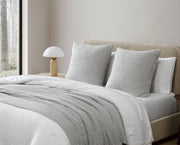 Ribbed Bouclé-Texture Euro Pillow – pillows (view 3) | Roost & Roam