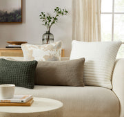 Ribbed Bouclé-Texture Euro Pillow – pillows (view 7) | Roost & Roam