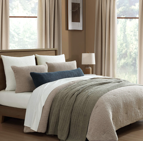 Bouclé-Texture Euro Pillow Sham – shams (view 5) | Roost & Roam