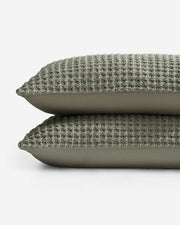 Waffle-Texture Comforter and Sham Bundle