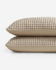 Waffle Bamboo Viscose Pillowcase Sham Set