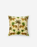 Cotton Velvet Tiger Print Throw Pillow