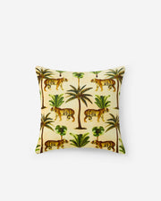 Cotton Velvet Tiger Print Throw Pillow
