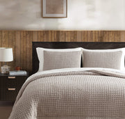Waffle Bamboo Viscose Pillowcase Sham Set
