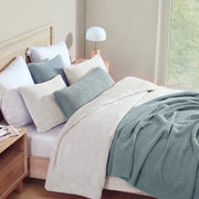 Bouclé-Texture Oversized Bed Blanket