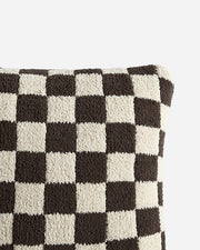 Checkerboard Bouclé Throw Pillow – pillows (view 2) | Roost & Roam