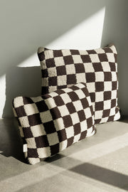 Checkerboard Bouclé Throw Pillow – pillows (view 5) | Roost & Roam