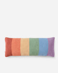 Boucle-Finish Rainbow Lumbar Pillow – pillows | Roost & Roam