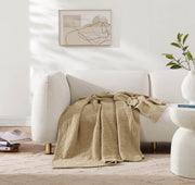 Boucle-Texture Oversized Throw Blanket