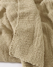 Boucle-Texture Oversized Throw Blanket