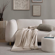 Boucle-Texture Oversized Throw Blanket