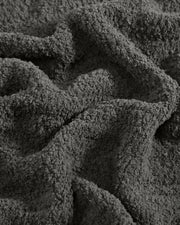 Bouclé-Texture Oversized Bed Blanket