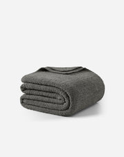 Bouclé-Texture Oversized Bed Blanket