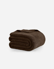 Bouclé-Texture Oversized Bed Blanket