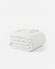 Bouclé-Texture Oversized Bed Blanket