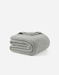 Bouclé-Texture Oversized Bed Blanket