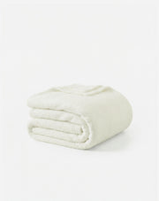 Bouclé-Texture Oversized Bed Blanket
