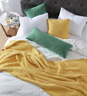Waffle Bamboo Viscose Pillowcase Sham Set