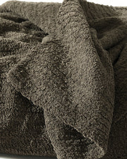 Boucle-Texture Oversized Throw Blanket