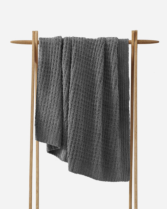Waffle Lightweight Throw – throws, in cinnamon stick | Roost & Roam