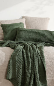 Waffle-Knit Memory Foam Lumbar Pillow – pillows (view 29) | Roost & Roam