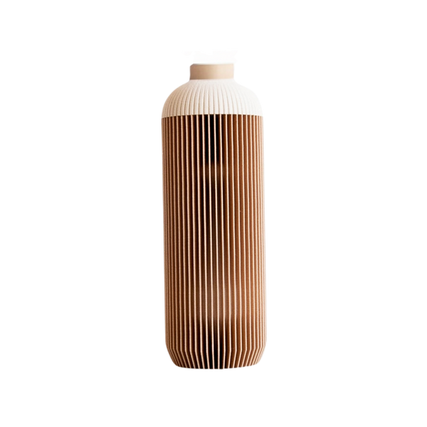Ribbed Bioplastic Tall Vase