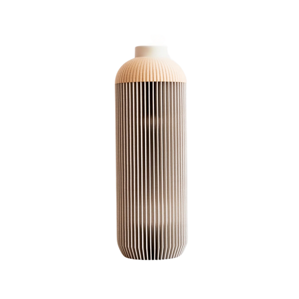 Ribbed Bioplastic Tall Vase