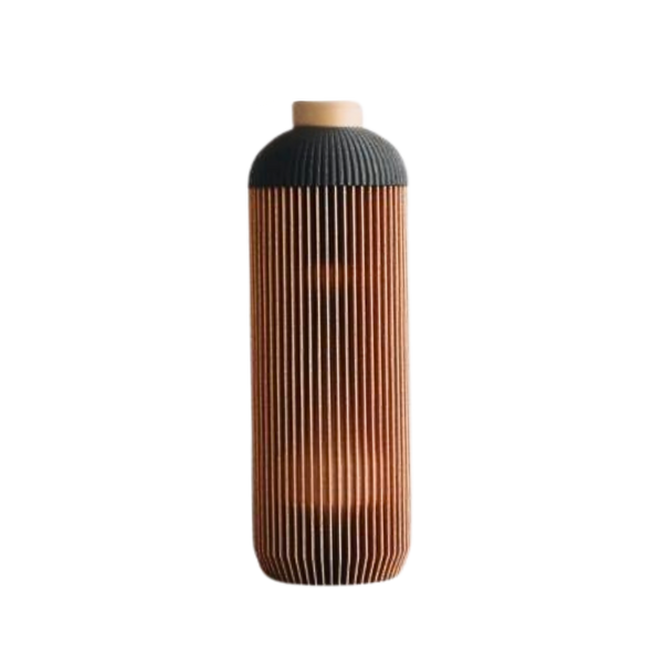Ribbed Bioplastic Tall Vase