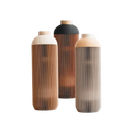 Ribbed Bioplastic Tall Vase