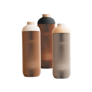 Ribbed Bioplastic Tall Vase