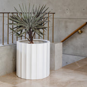 Fluted Fibreglass Cylinder Planter