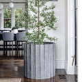 Fluted Fibreglass Cylinder Planter