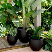Egg-Shape Fiberglass Tub Planter