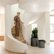 Fluted Fibreglass Cylinder Planter