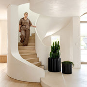 Fluted Fibreglass Cylinder Planter