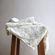 Floral Print Linen Tablecloth