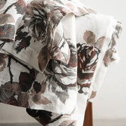 Floral Print Linen Tablecloth