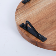 Round Acacia Wood Display Riser Set